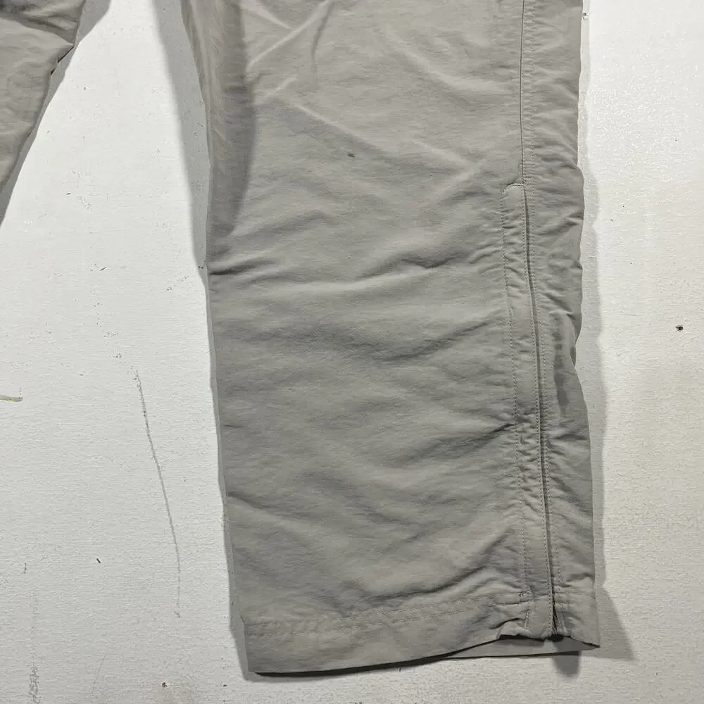 The North Face Convertible Zip Off Cargo Hiking Pants XL Beige Nylon